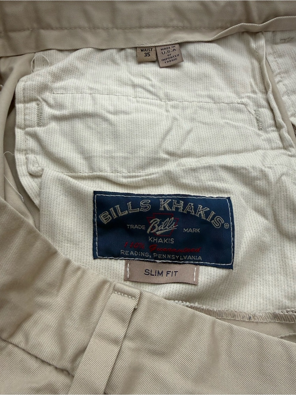 Bills Khakis Slim Fit Men’s Chinos - Light Beige